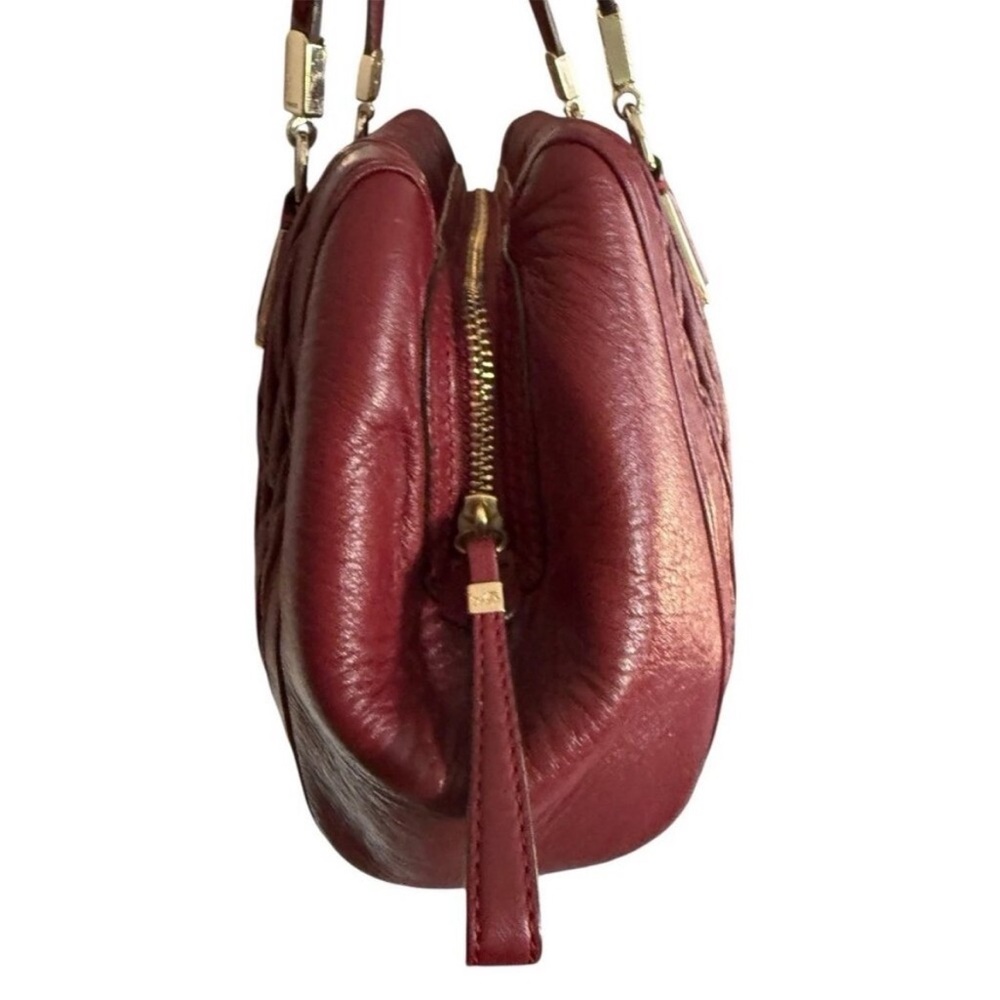 ✨LOW START✨ COACH The Madison Brick Red Gathered Twist Leather Bag - Picture 4 of 13